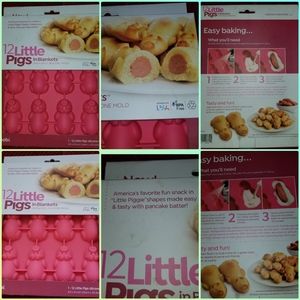 BRAND NEW 12 LITTLE PIGS PIG IN A BLANKET MOLD